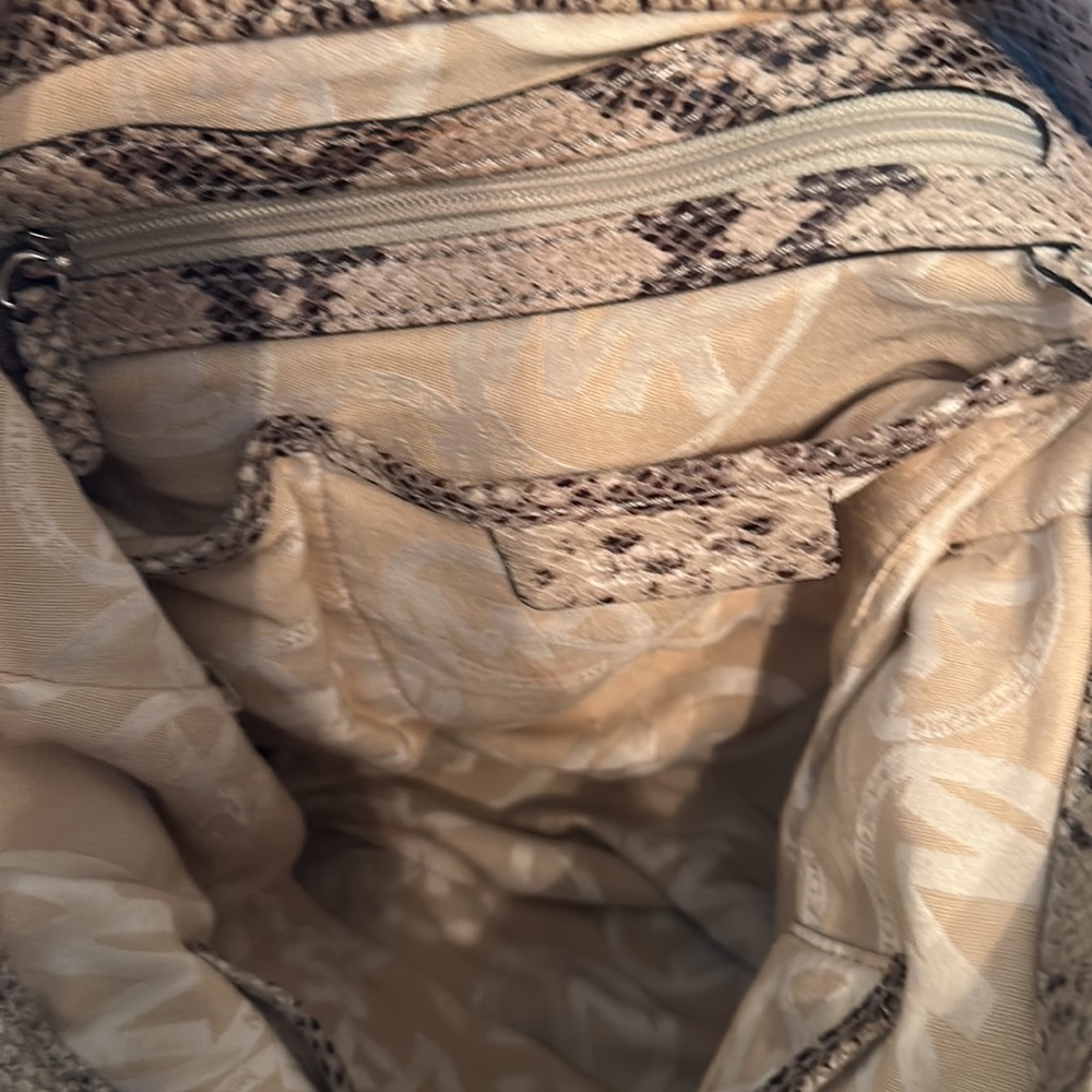 Micheal Kors Python Leather Barely Used Great Con… - image 5